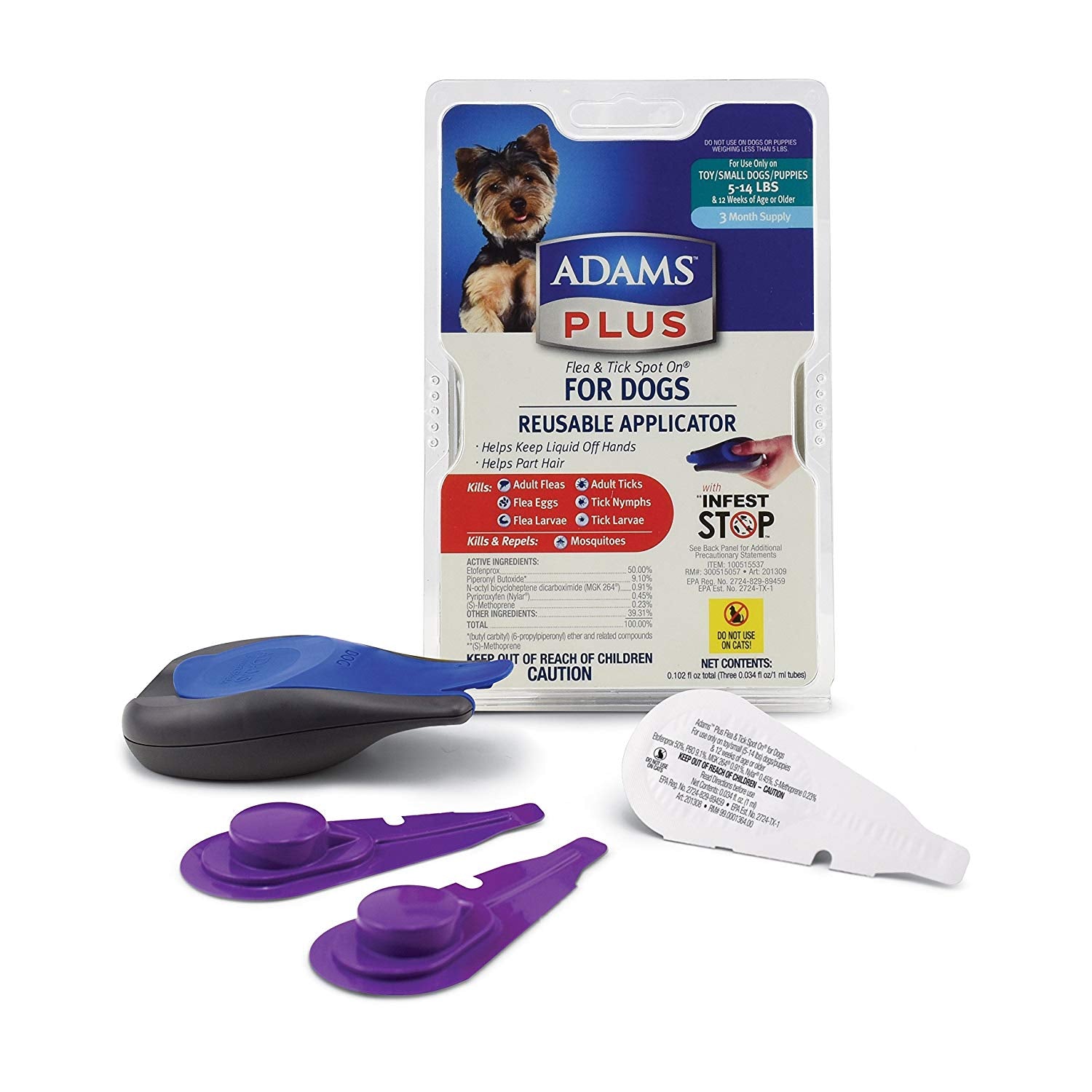Flea and Tick Spot on Dog Small 3 Month Supply
