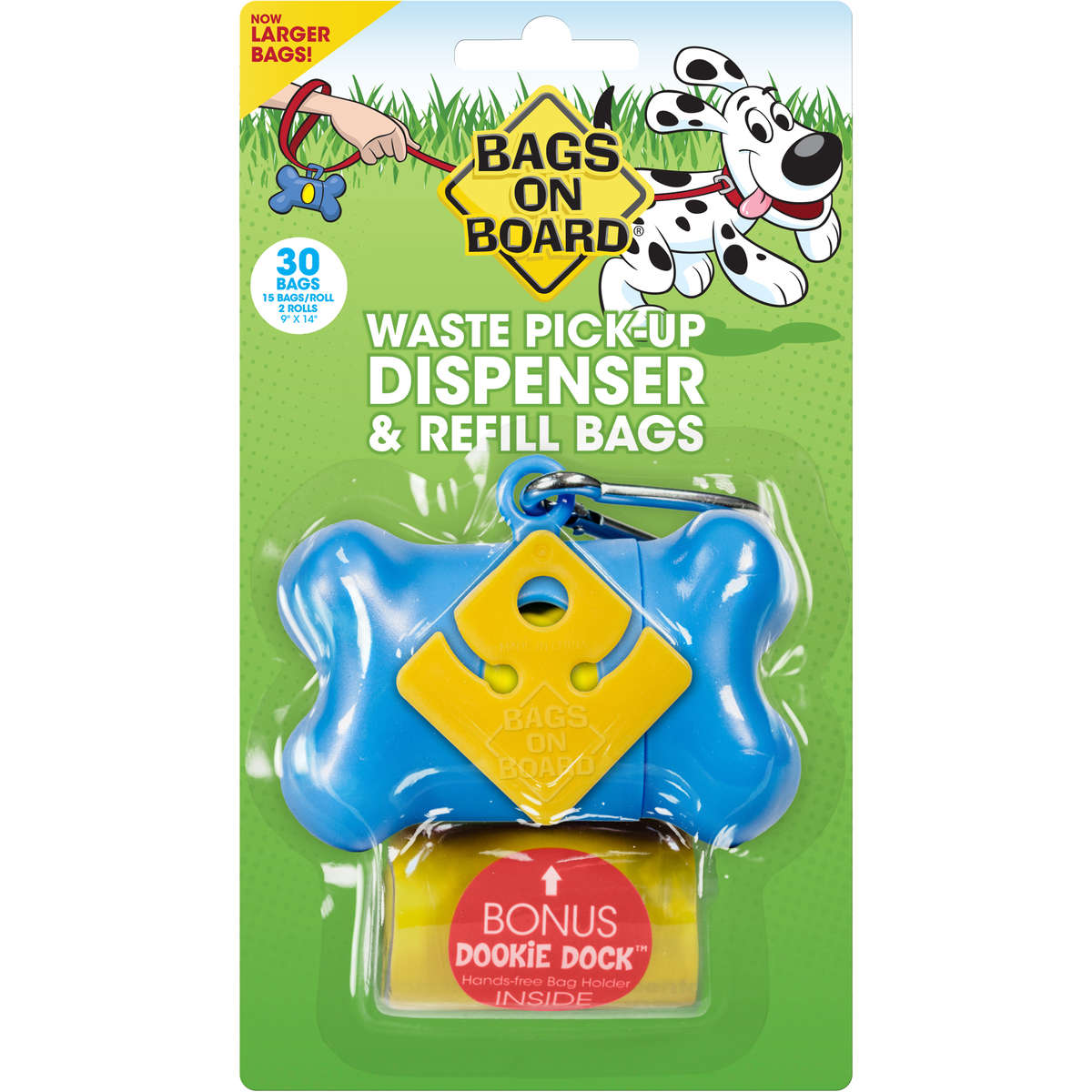 Waste Pick-Up Dispenser and Refill Bags with Dookie Dock 30 bags