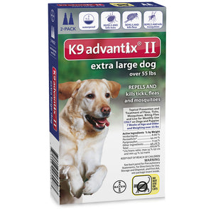 Flea and Tick Control for Dogs Over 55 lbs 2 Month Supply