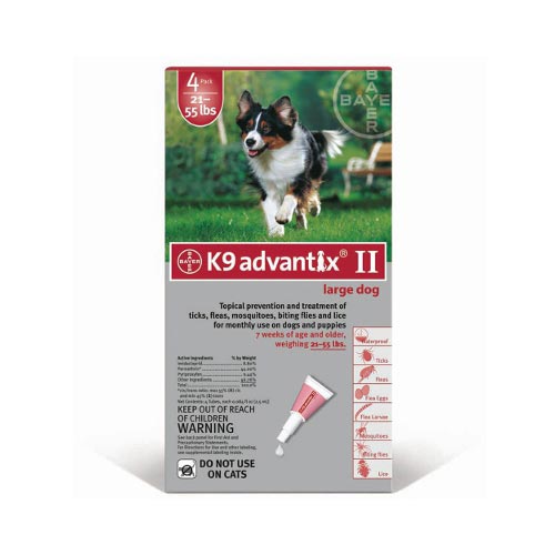 Flea and Tick Control for Dogs 20-55 lbs 4 Month Supply