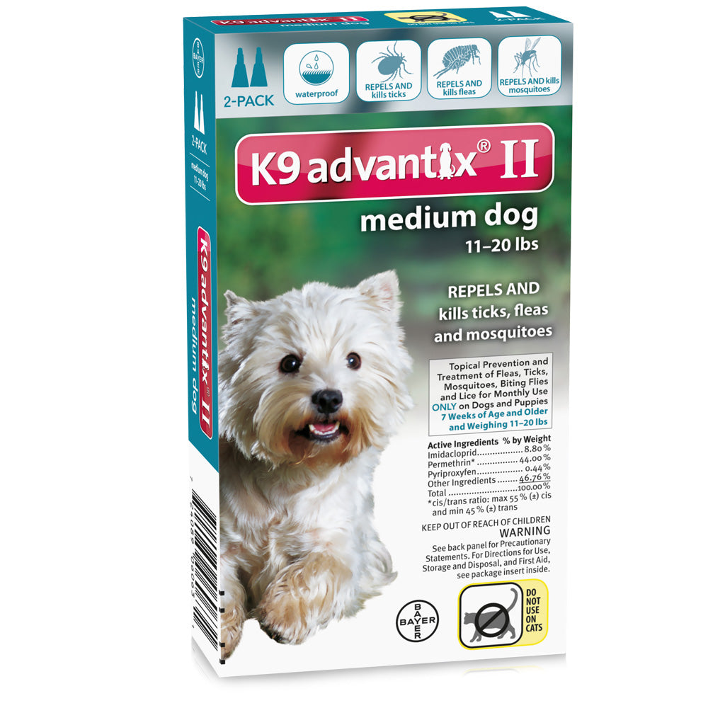 Flea and Tick Control for Dogs 10-22 lbs 2 Month Supply