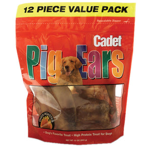 Natural Pig Ears 12 pack