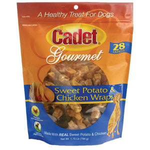Premium Gourmet Chicken and Sweet Potato Wraps Treats 28 ounces