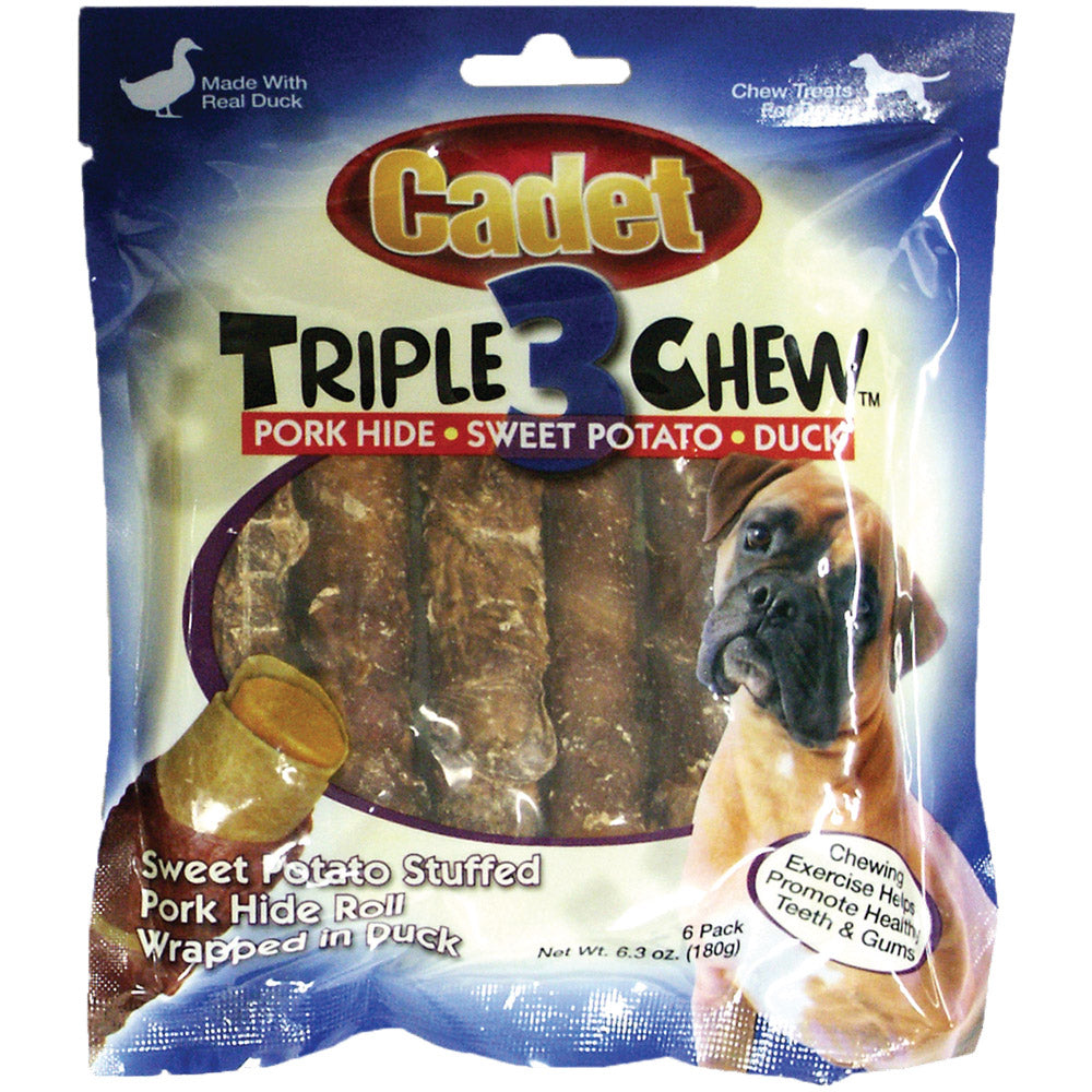Triple Chew Treat Duck and Sweet Potato 6 pack