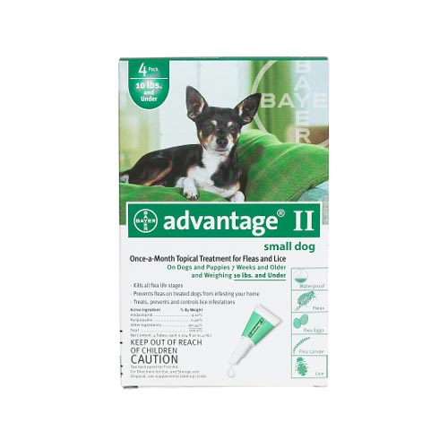 Flea Control for Dogs and Puppies Under 10 lbs 4 Month Supply