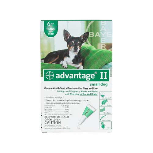 Flea Control for Dogs and Puppies Under 10 lbs 6 Month Supply