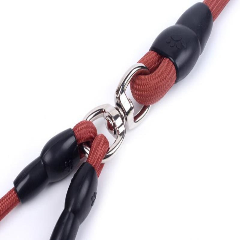 Dual Dog Leash, Red, Blue, Brown, Black, 145cm