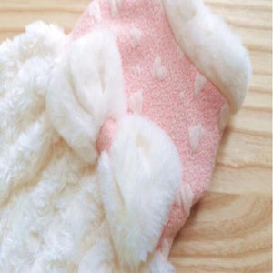 Pink Princess Fleece Dog Coat