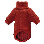Load image into Gallery viewer, Red Classic Knit Warm Sweater showing the chest side
