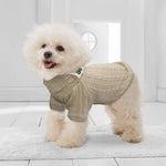 Load image into Gallery viewer, Beige Classic Knit Dog Sweater
