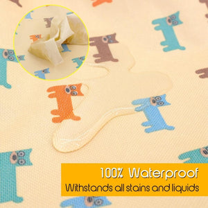 Waterproof Beige Car Seat Back Cover Dog Mat Protector With Star Design