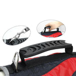 Load image into Gallery viewer, 2 Ways To Use The Red Reflective Training Dog Vest Harness By Connecting A Leash To Its D-Ring And By Holding The Hard Handle
