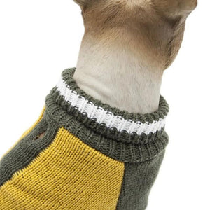 Cool Yellow Turtleneck Dog Sweater
