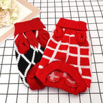 Load image into Gallery viewer, Checkered Red and White Diamond Dog Sweater and Red, White and Black Diamond Dog Sweater

