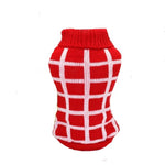 Load image into Gallery viewer, Red/White Diamond Dog Sweater
