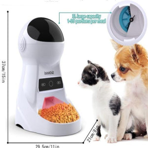 Automatic Dog Feeder 3L Food Dispenser, Voice Recorder & Camera