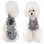 Load image into Gallery viewer, A Dog Wearing The Gray Fishbone Dog Jacket
