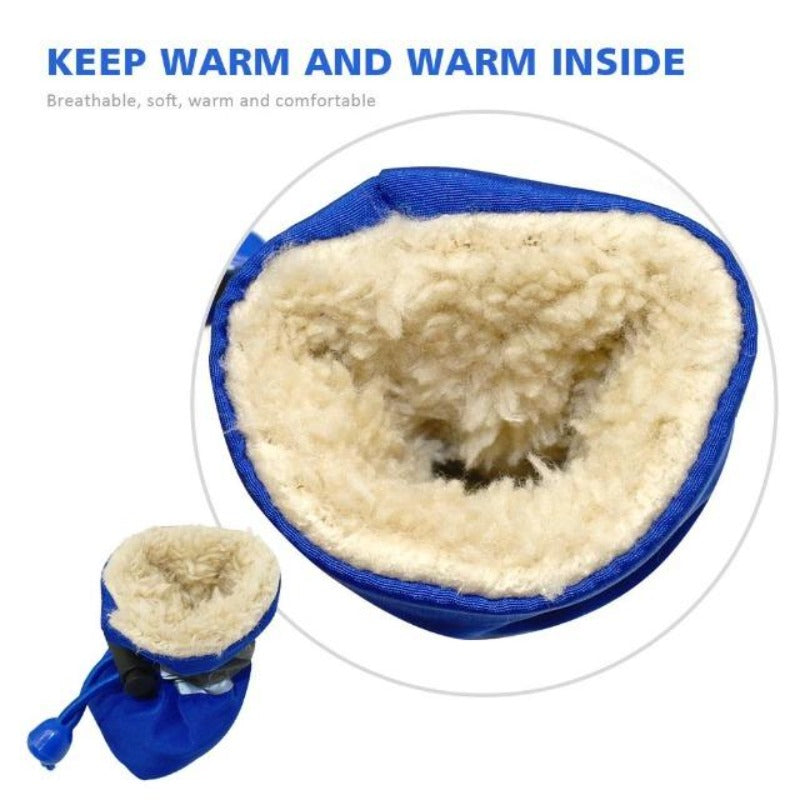 Warm Fluff Inside The Soft Indoor Dog Booties