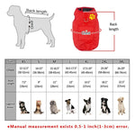 Load image into Gallery viewer, Double Sided Dog Vest Size guide
