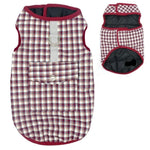 Load image into Gallery viewer, Red Reversible Plaid Dog Vest
