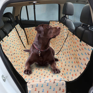Car Seat Back Cover Dog Mat Protector, Blue, Beige, Coffee