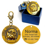 Load image into Gallery viewer,  Dog Breed Personalized ID Tag Bull Dog
