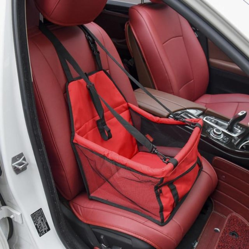 Red Car Seat/Mesh Hammock For Dogs