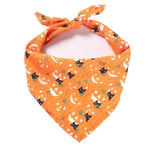 Load image into Gallery viewer, Orange Pumpkin Halloween Dog Scarf Bandana
