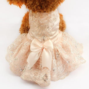 Toggy Doggy| Embroidered Lace Dog Dress, Pink, XS-XL Toggy Doggy| Embroidered Lace Dog Dress, Pink, XS-XL