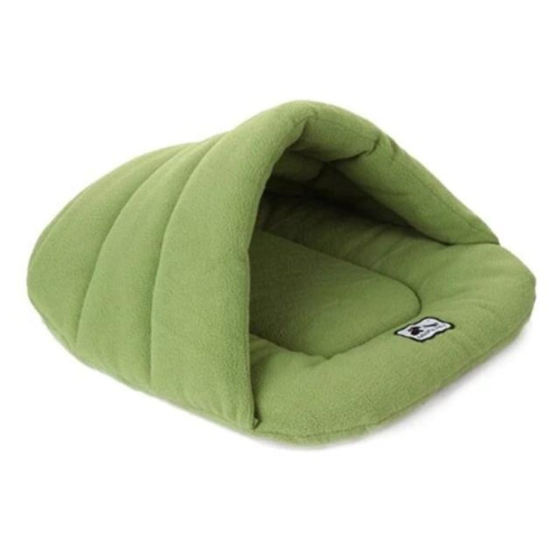 Green Slipper Dog Sleeping Bag