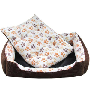 Coffee Colored Fleece Doggy Bed