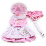 Load image into Gallery viewer, Pink Princess Dog Dress With Leash Set, XS-XL
