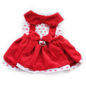 Red Heart Dog Dress, XS-XL