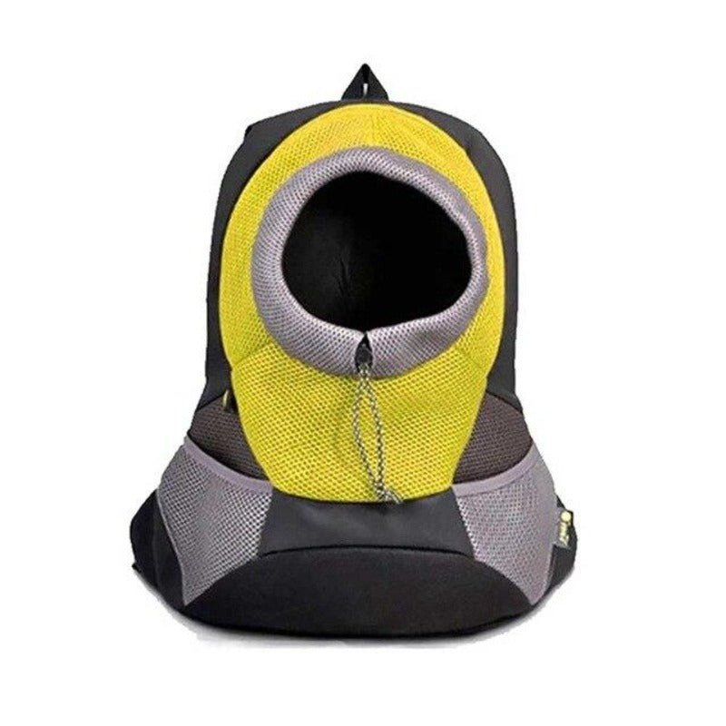 Yellow Front Carrying Dog Backpack
