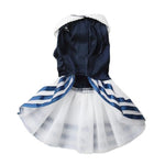 Load image into Gallery viewer, Blue Sailor Dog Dress
