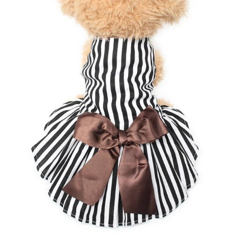 Toggy Doggy | Black & White Striped Dog Dress, XS-XL Toggy Doggy | Black & White Striped Dog Dress, XS-XL