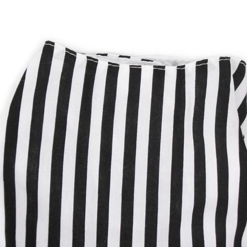 Black And White Striped Dog Dress