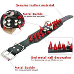 Load image into Gallery viewer, Spike Studded Dog Collar, Black, Brown, Red, &amp; More, S-XL
