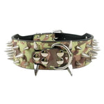 Load image into Gallery viewer, Camouflage Leather Spike Studded Collar
