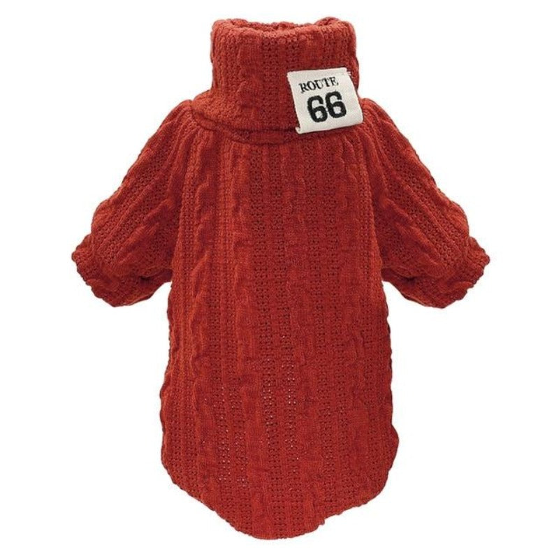 Red Classic Knit Warm Sweater