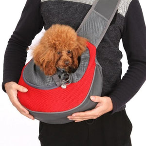 Red Sling Dog Tote