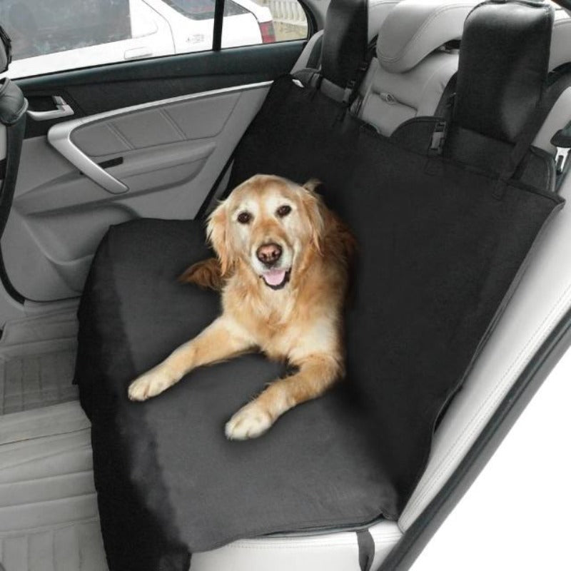 A Dog Sitting On The Washable Dog Seat Cover/Mat