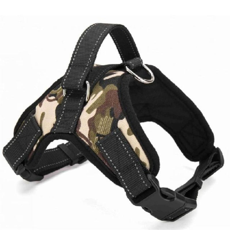 Camouflage Heavy Duty Padded Dog Harness